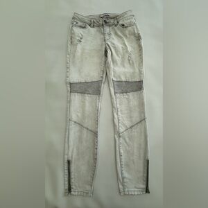 Dex Distressed White/Gray Women's Jeans Size 28